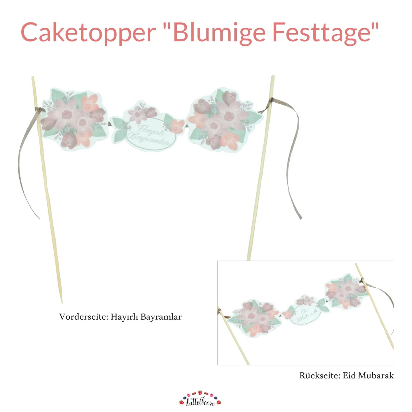 Caketopper "Blumige Festtage"