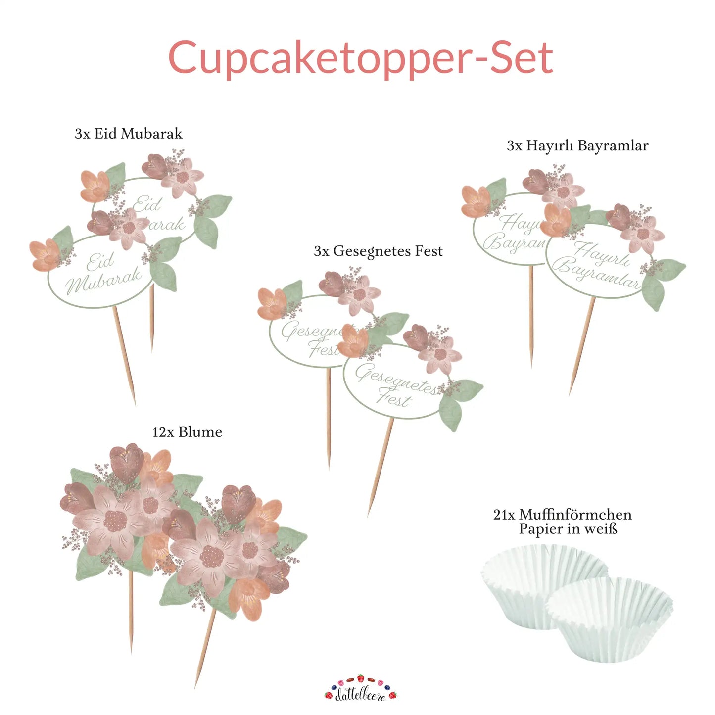 Cupcaketopper-Set