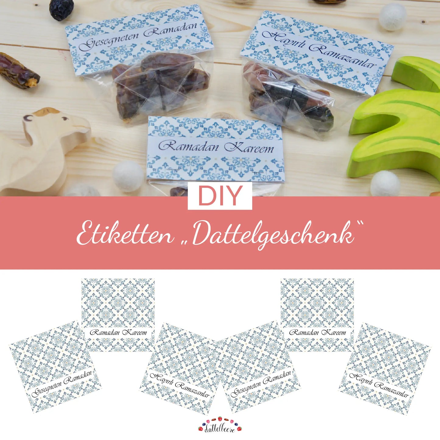 Etiketten "Dattelgeschenk"