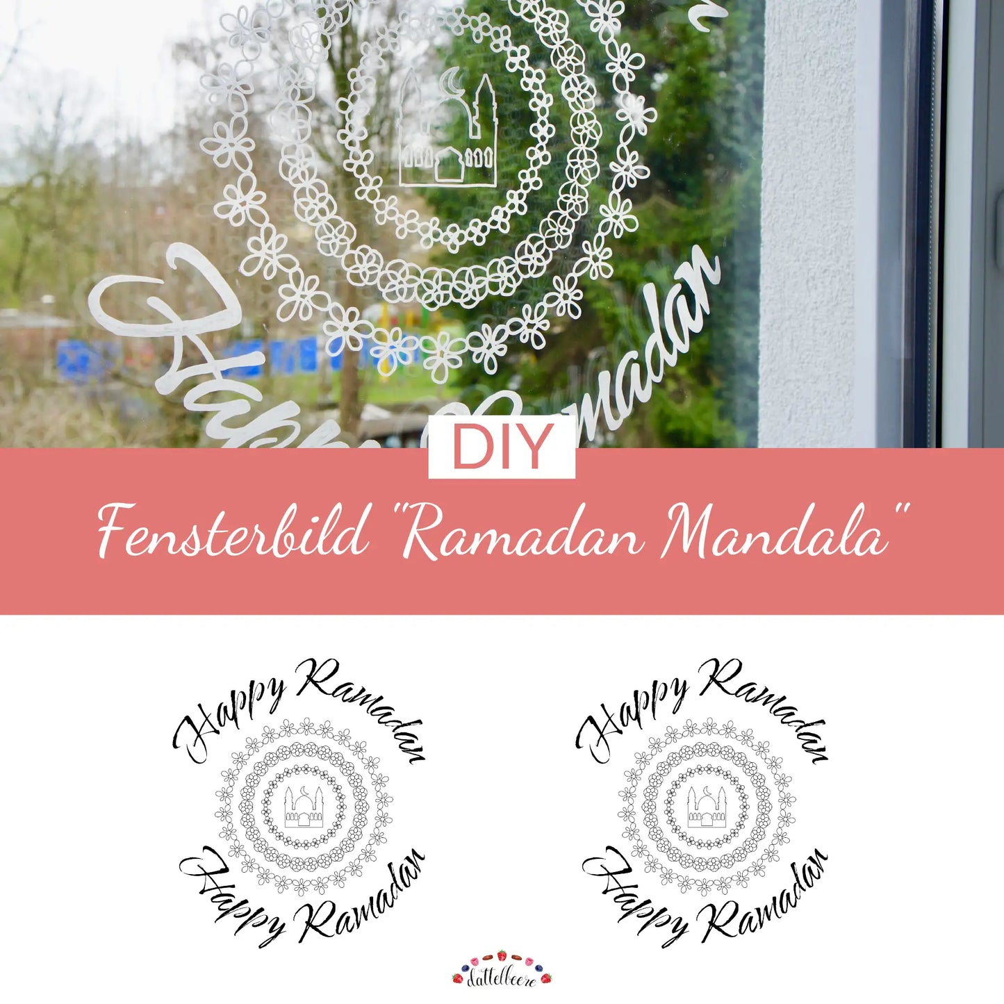 Fensterbild "Ramadan Mandala"
