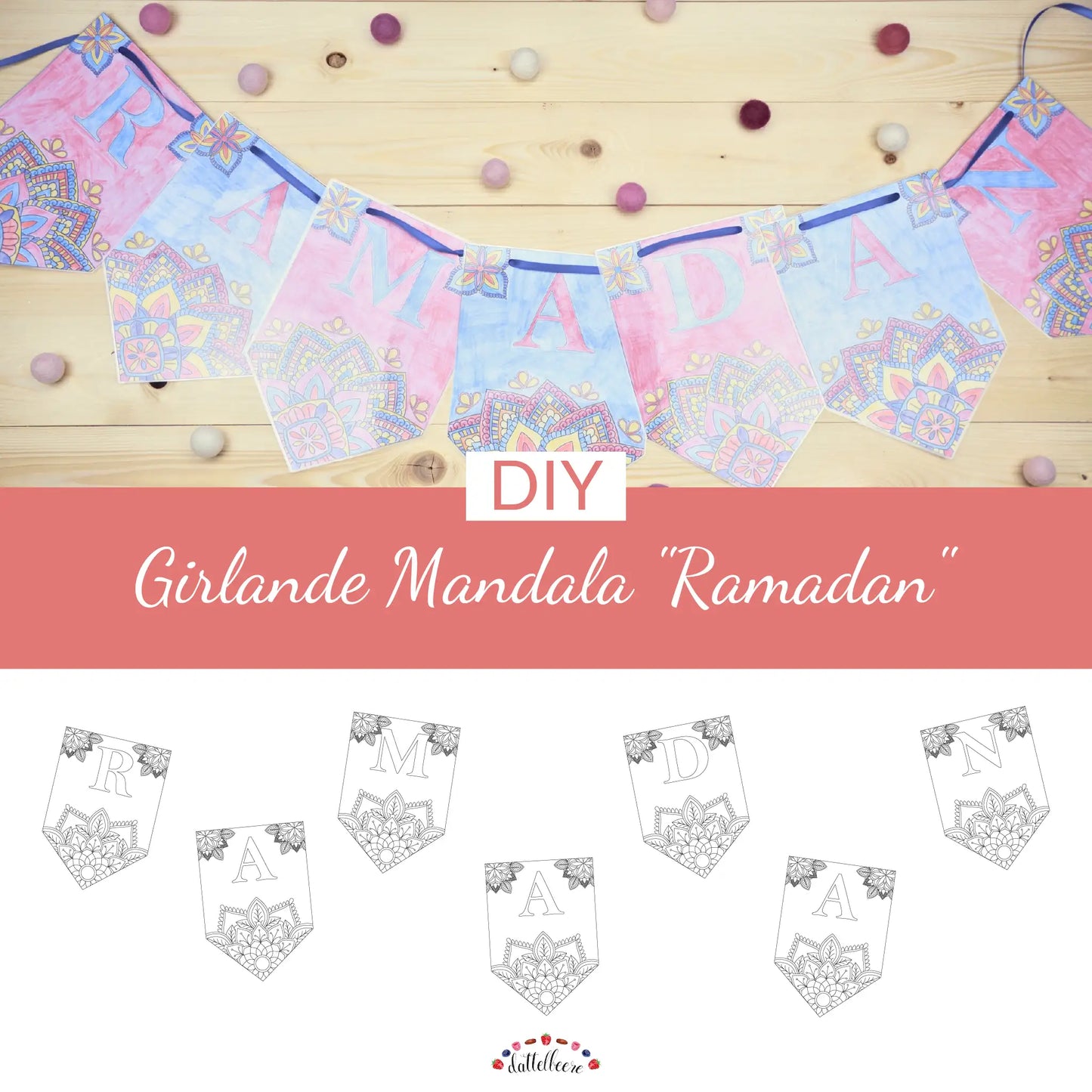 Girlande Mandala "Ramadan"