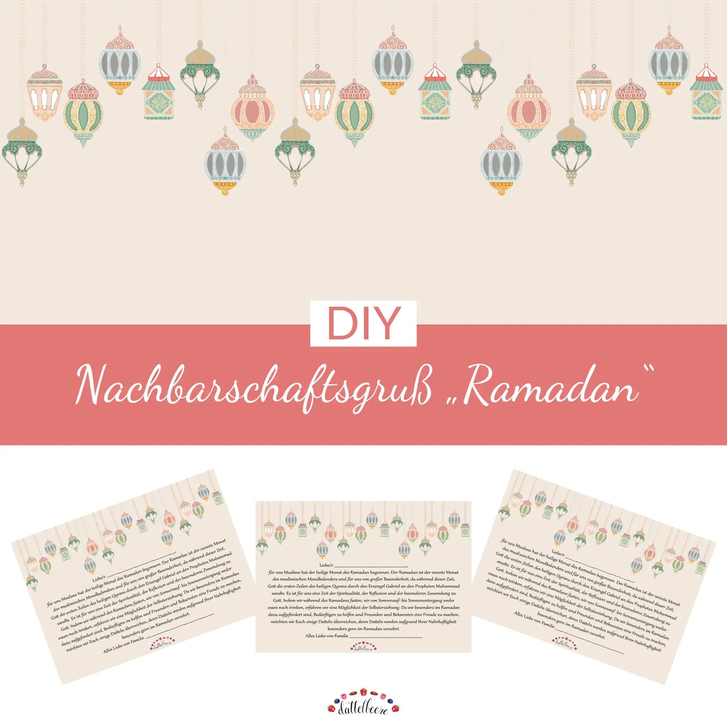Nachbarschaftsgruß "Ramadan"