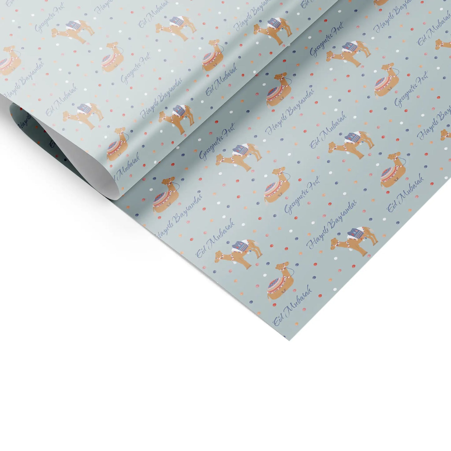 Geschenkpapier "Kamele pastell"