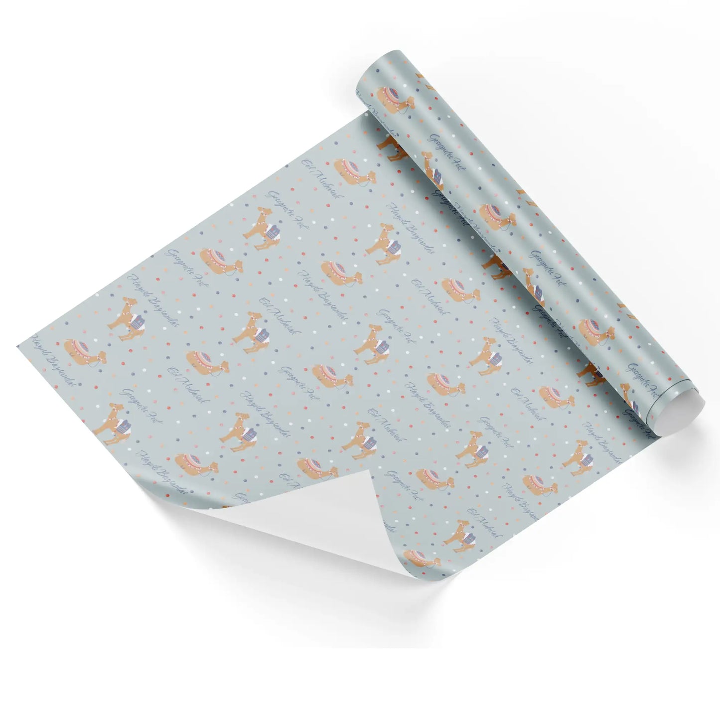 Geschenkpapier "Kamele pastell"