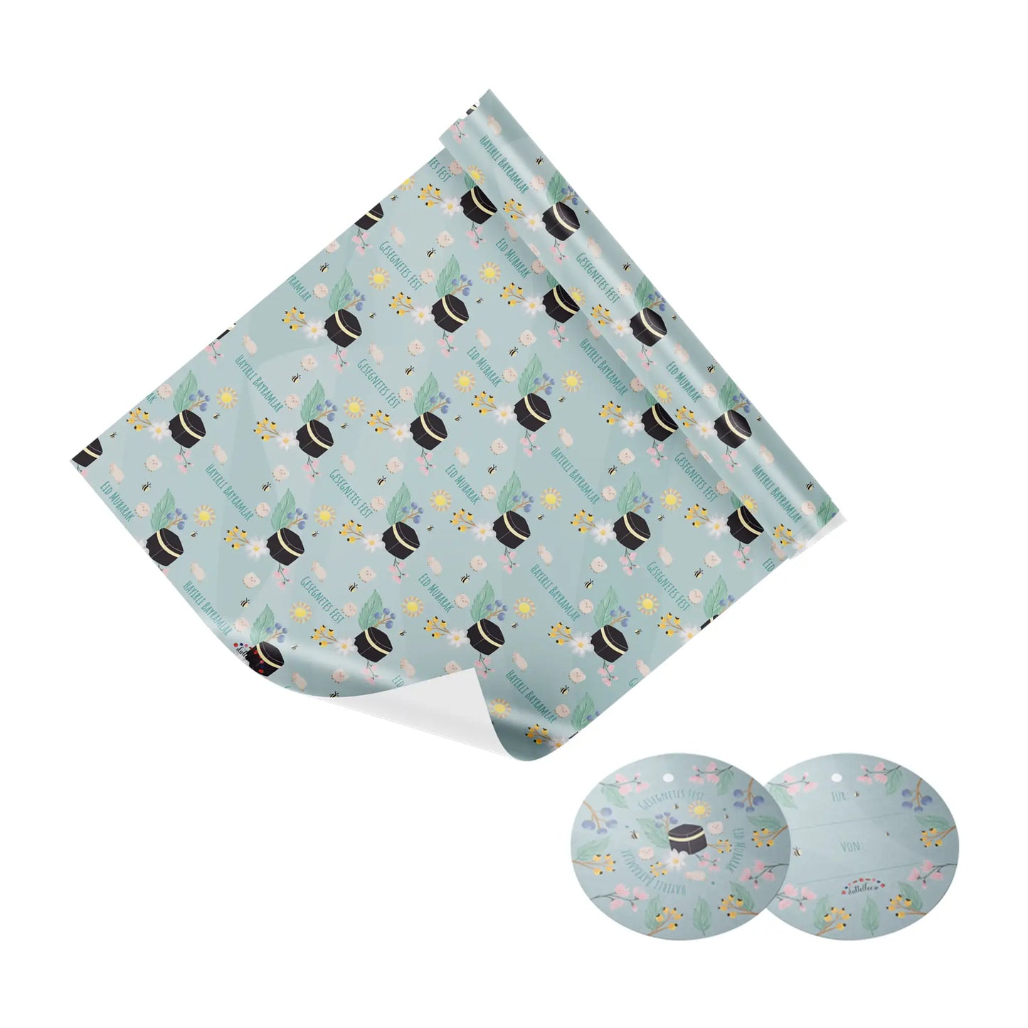 Geschenkpapier-Set "Opferfest" (inkl. Geschenkanhänger)