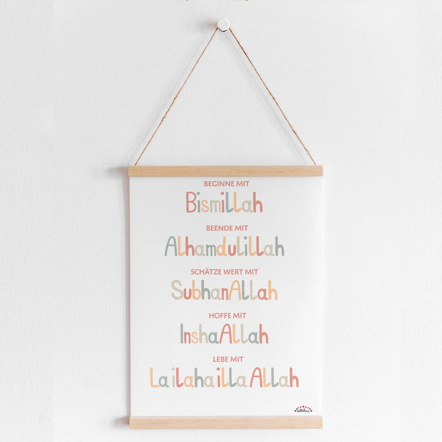 Poster "Beginne mit Bismillah"