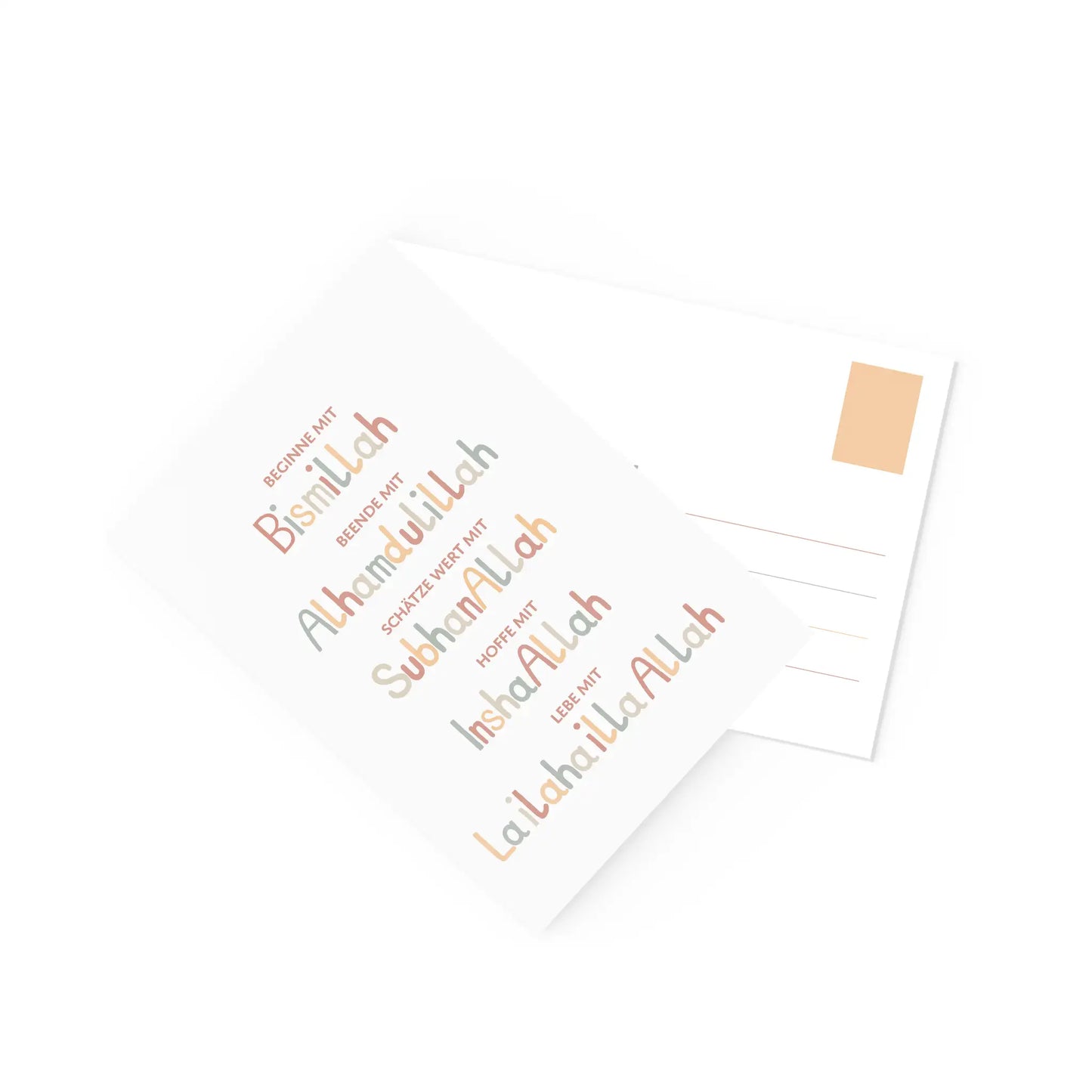 Postkarte "Beginne mit Bismillah"