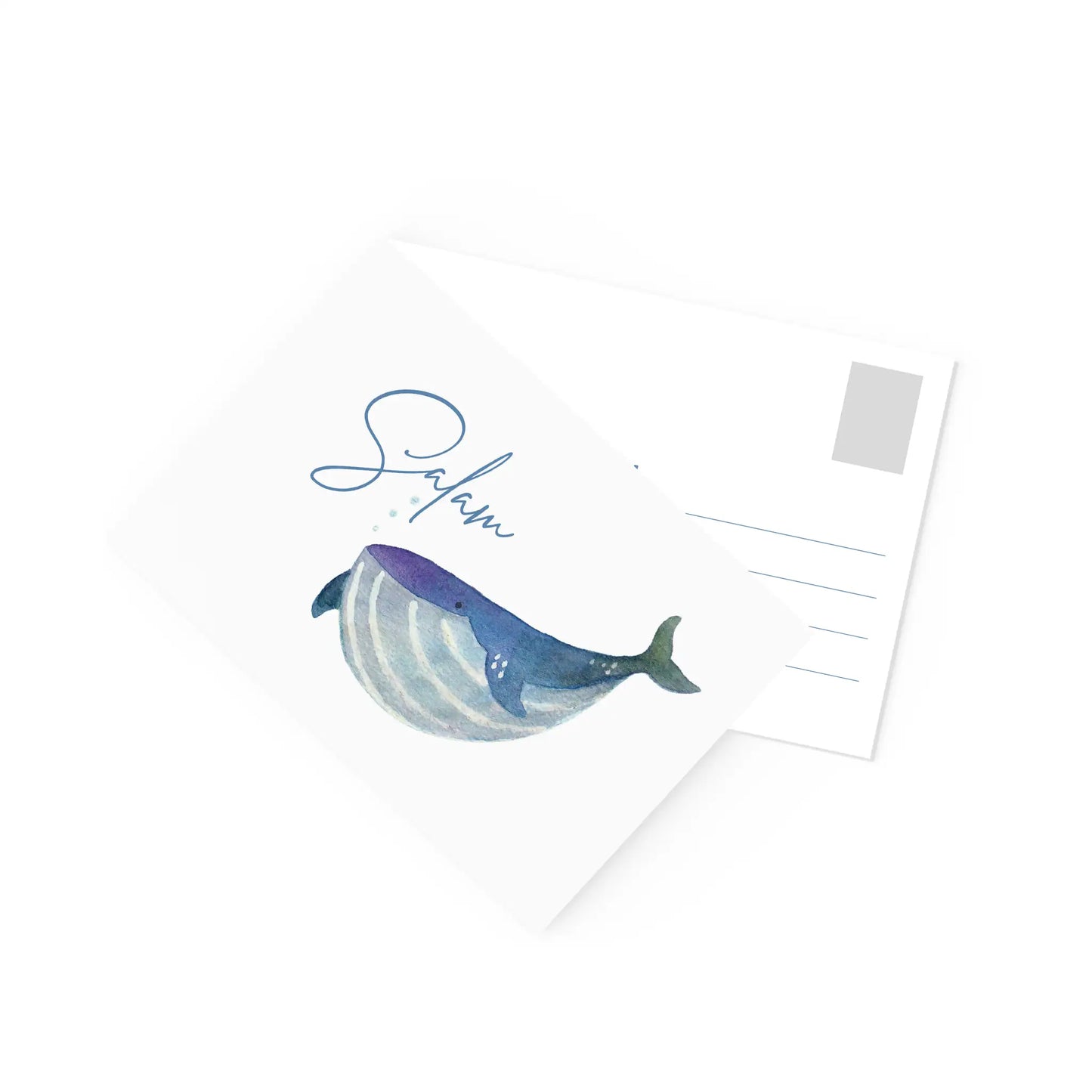 Postkarte "Wal" (Salam)