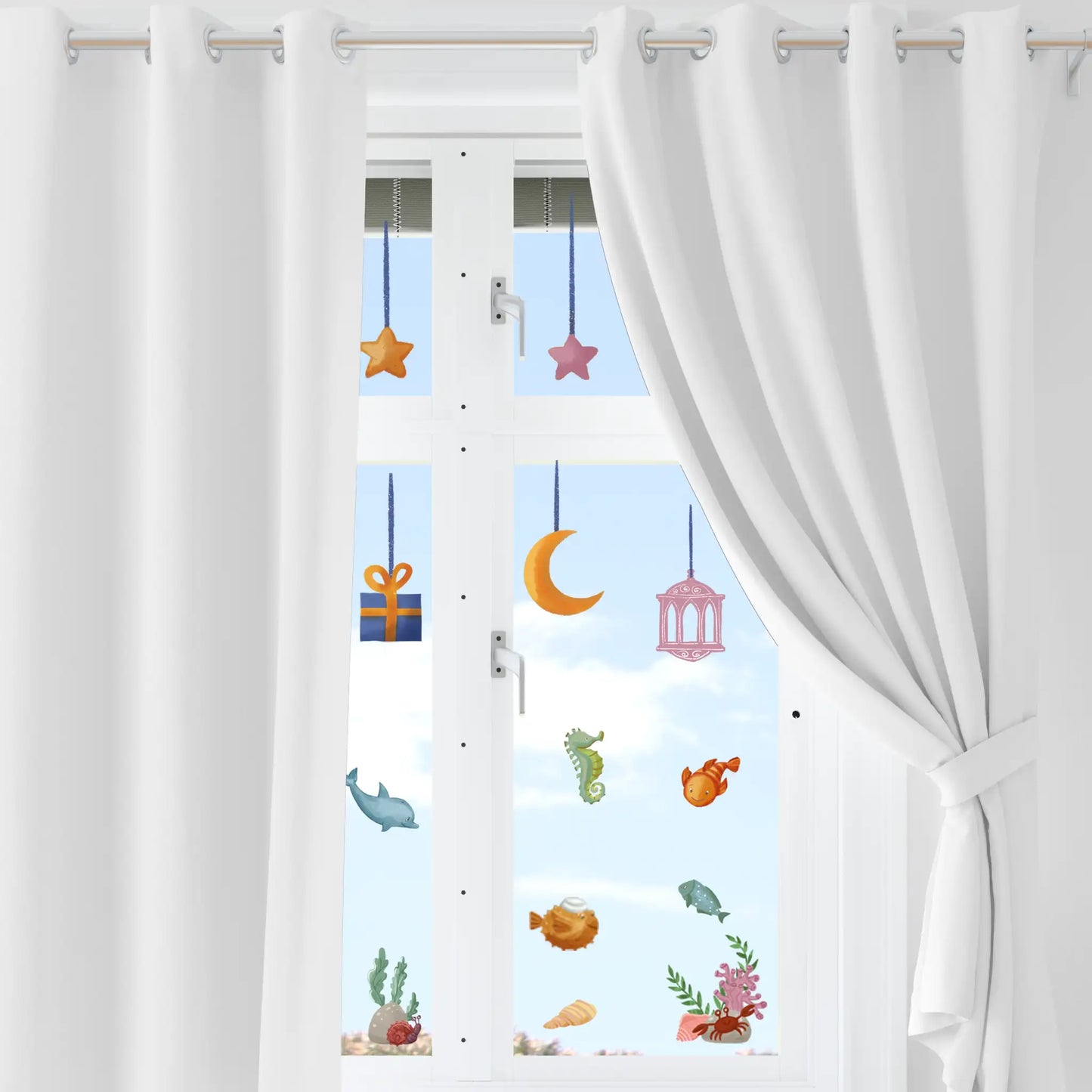 Selbstklebende Fensterbilder „Ramadanmond“