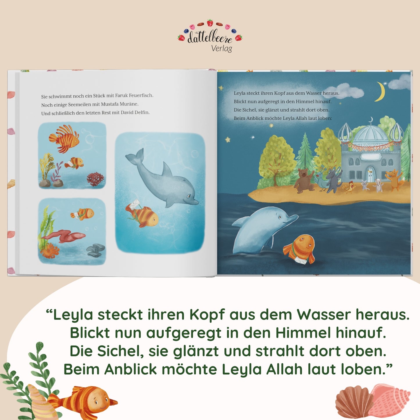 🌙 Ramadan-Paket "Auf der Suche nach dem Ramadanmond": Kinderbuch + Ramadankalender