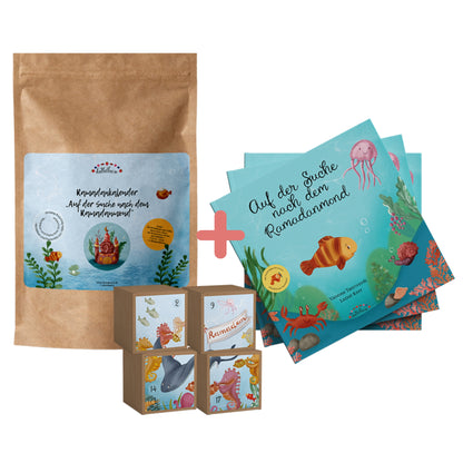 🌙 Ramadan-Paket "Auf der Suche nach dem Ramadanmond": Kinderbuch + Ramadankalender