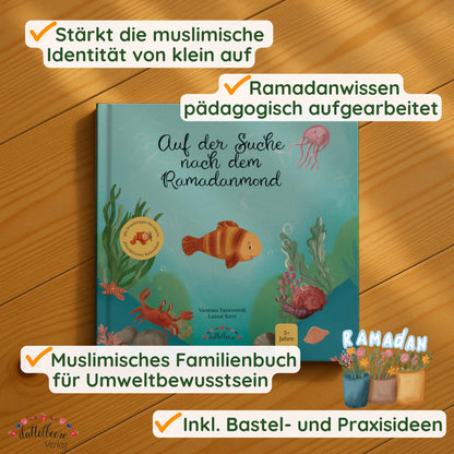 🌙 Ramadan-Paket "Auf der Suche nach dem Ramadanmond": Kinderbuch + Ramadankalender