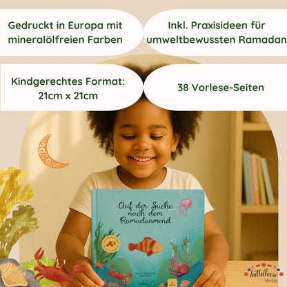 🌙 Ramadan-Paket "Auf der Suche nach dem Ramadanmond": Kinderbuch + Ramadankalender