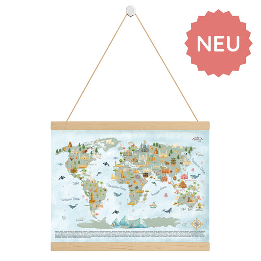 Poster "Weltkarte der Moscheen"