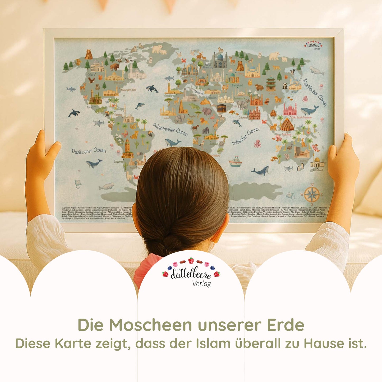 Poster "Weltkarte der Moscheen"