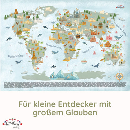 Poster "Weltkarte der Moscheen"