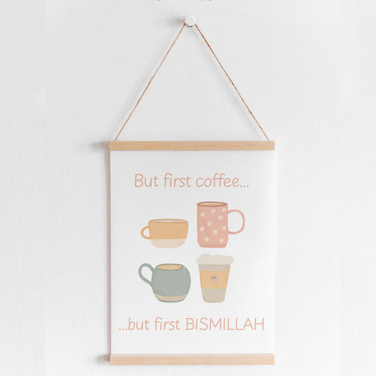 Poster "But first coffee"